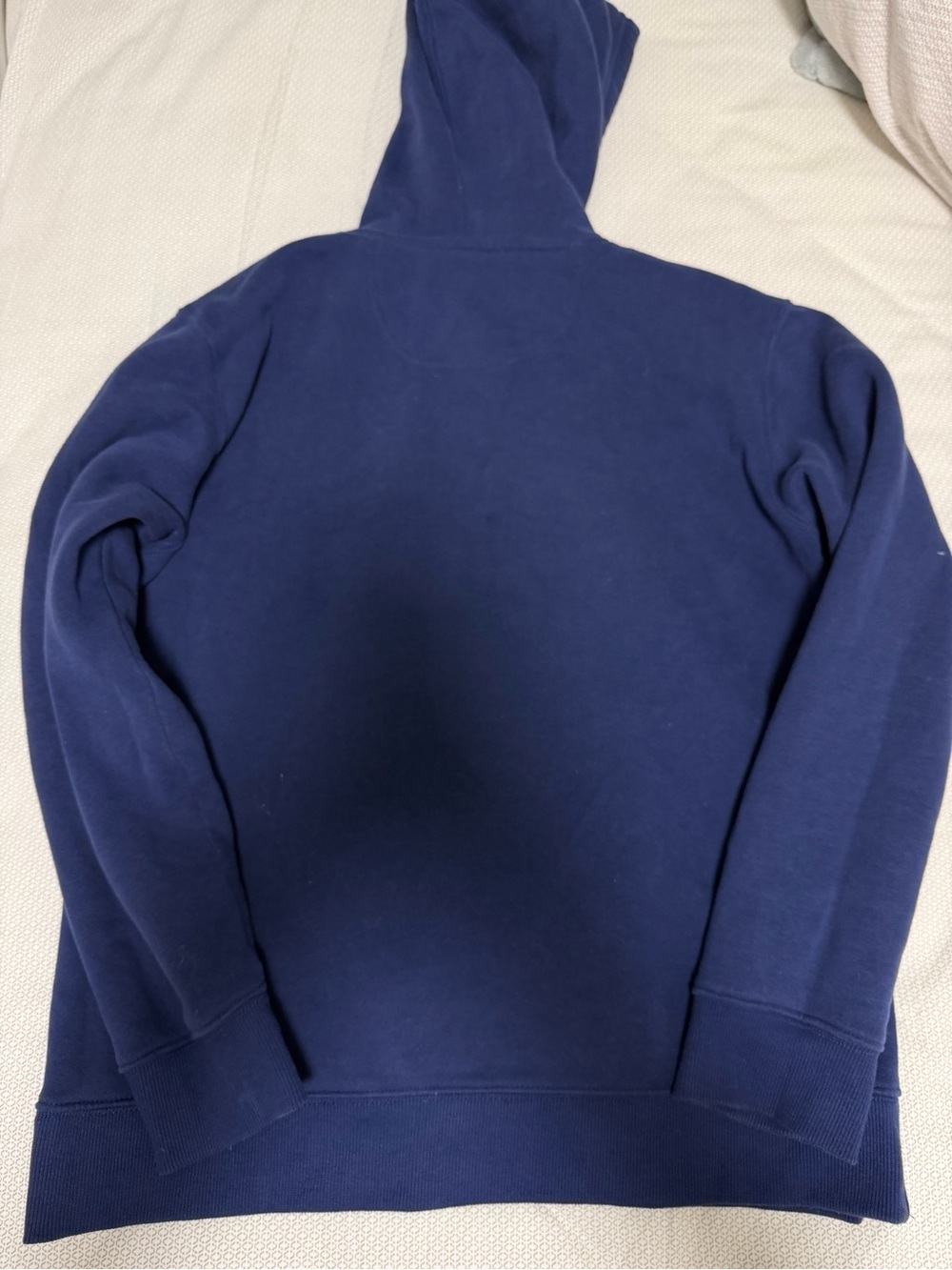 Life Is Good Navy Hoodie with Mickey Graphic and Cream Drawstrings - Picture 3 of 3